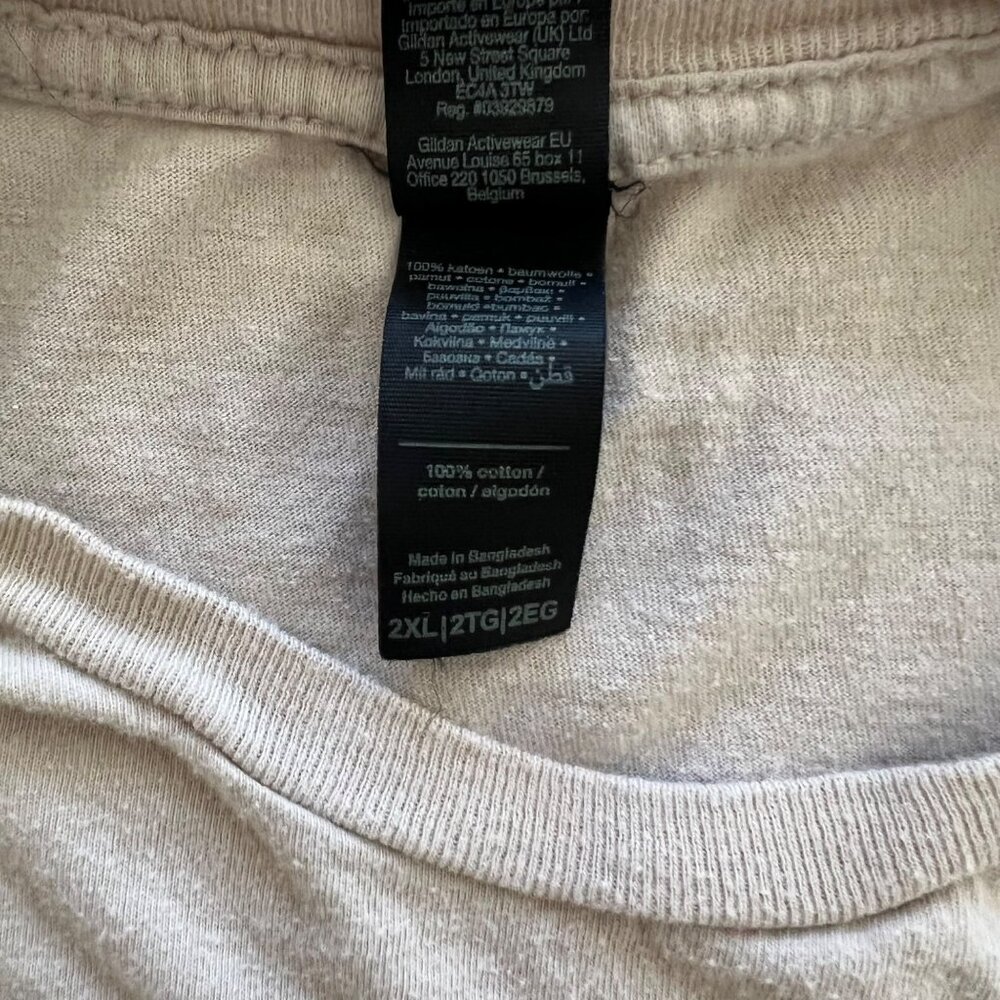 Phinehas Pull Me Out Of The Water Graphic Beige Brown Streetwear Skater Shirt 2X - Picture 4 of 6